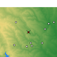 Nearby Forecast Locations - Gatesville - Map