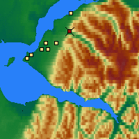 Nearby Forecast Locations - Eagle River - Map