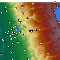 Nearby Forecast Locations - Placerville - Map