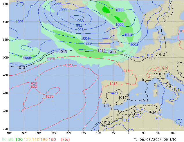 Tu 06.08.2024 09 UTC