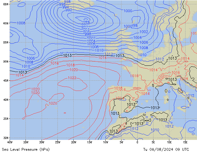 Tu 06.08.2024 09 UTC