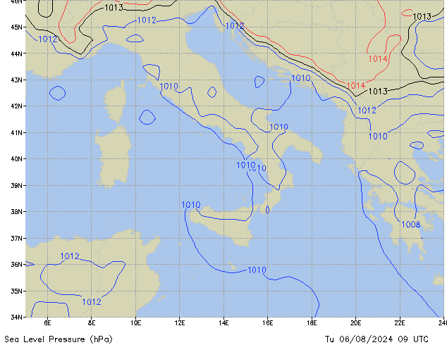 Tu 06.08.2024 09 UTC