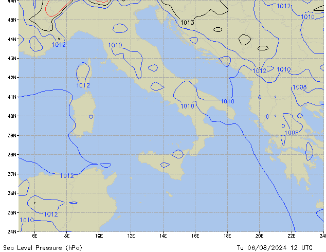 Tu 06.08.2024 12 UTC