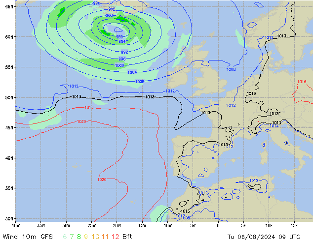 Tu 06.08.2024 09 UTC