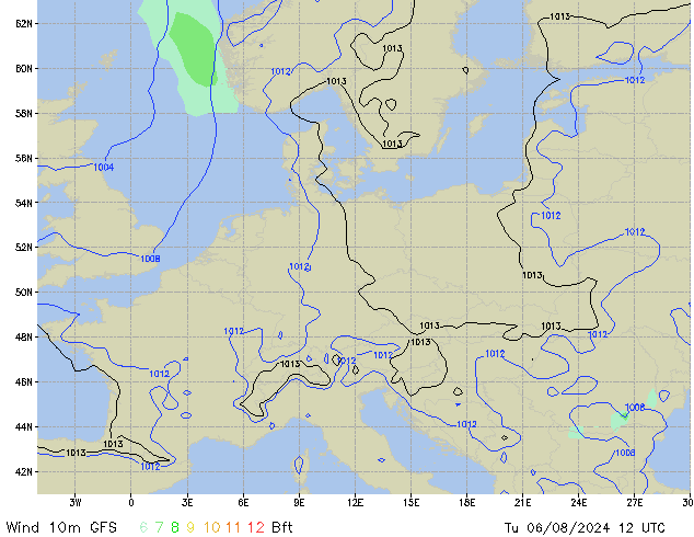 Tu 06.08.2024 12 UTC