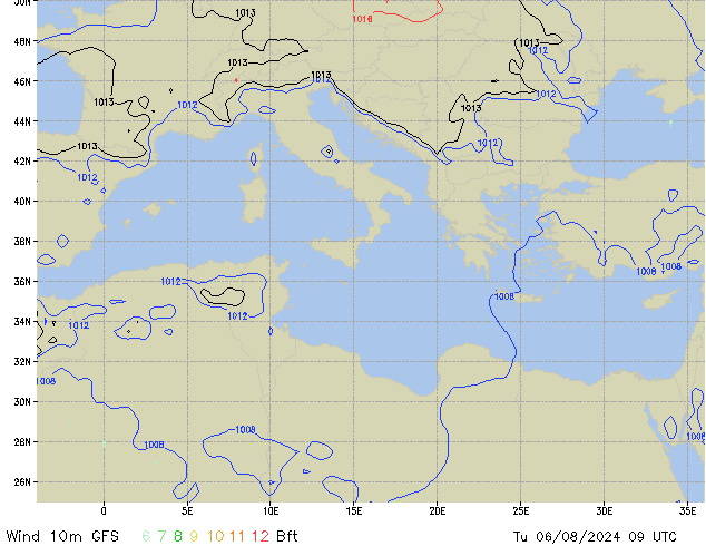 Tu 06.08.2024 09 UTC