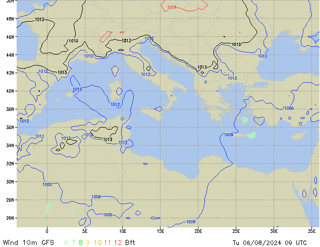 Tu 06.08.2024 09 UTC