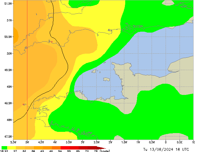 Tu 13.08.2024 18 UTC