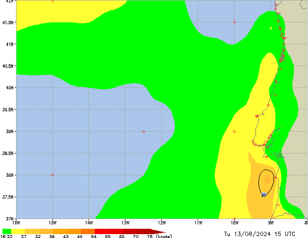 Tu 13.08.2024 15 UTC