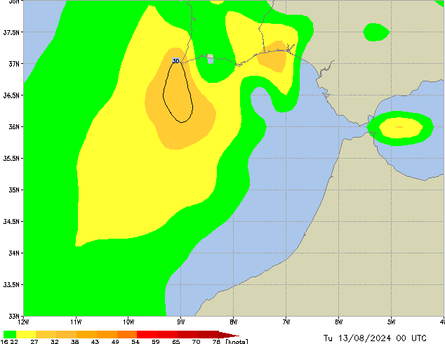 Tu 13.08.2024 00 UTC