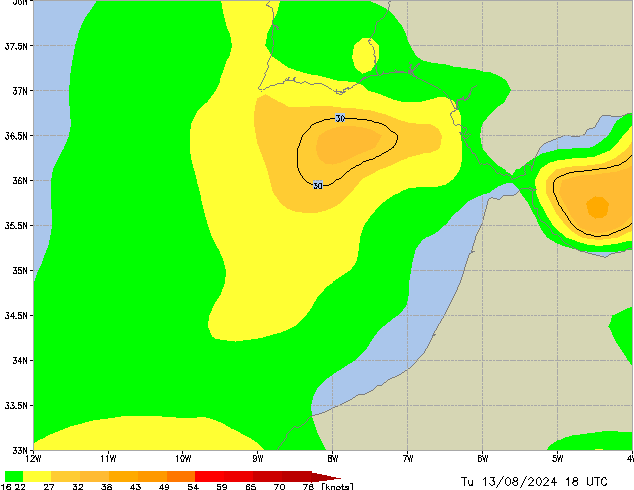 Tu 13.08.2024 18 UTC