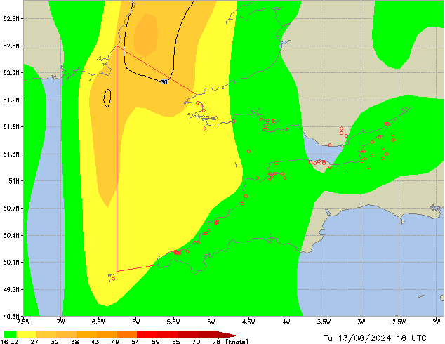 Tu 13.08.2024 18 UTC