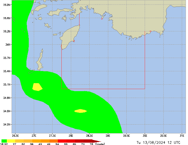 Tu 13.08.2024 12 UTC