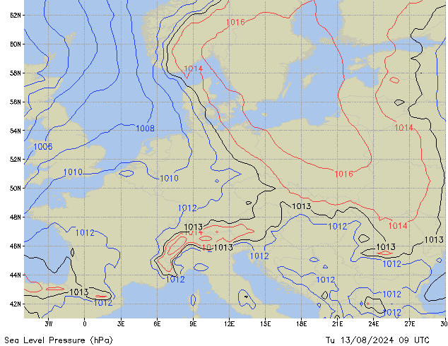 Tu 13.08.2024 09 UTC