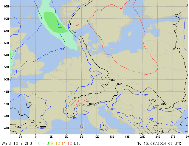 Tu 13.08.2024 09 UTC