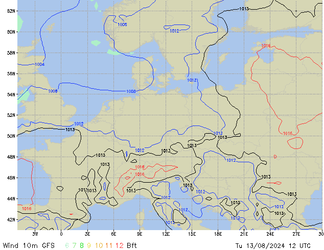 Tu 13.08.2024 12 UTC