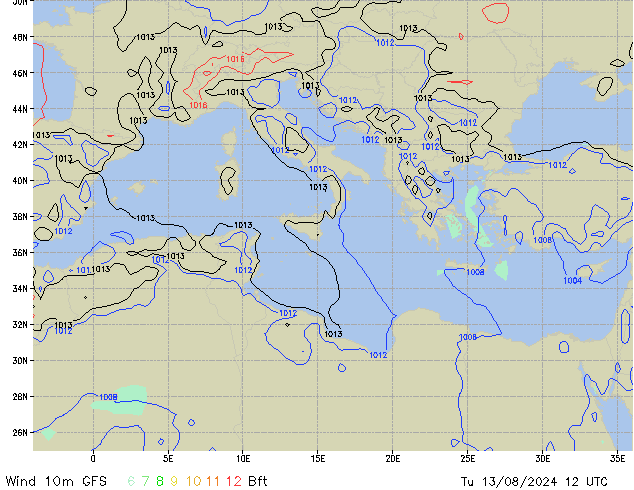 Tu 13.08.2024 12 UTC