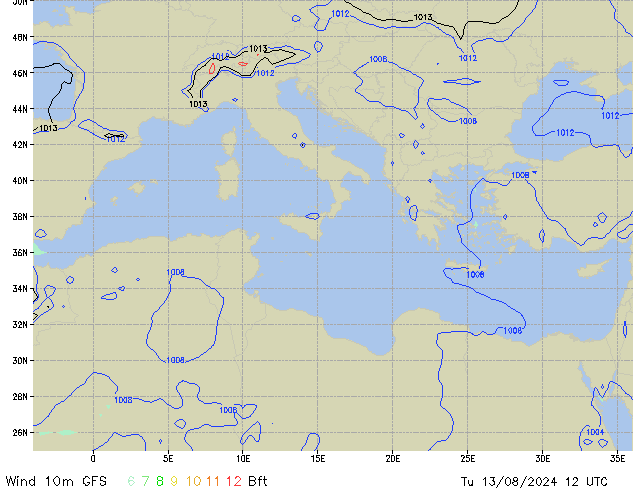 Tu 13.08.2024 12 UTC