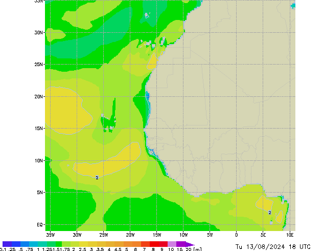 Tu 13.08.2024 18 UTC