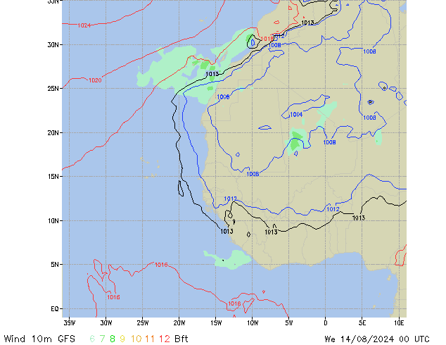 We 14.08.2024 00 UTC