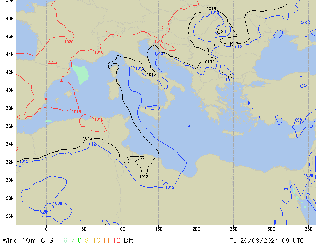 Tu 20.08.2024 09 UTC