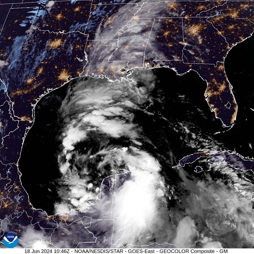Satellite - Gulf of Mexico - Tue 18 Jun 07:46 EDT