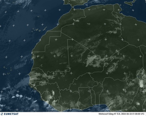 Satellite - Gulf of Guinea - Sat 22 Jun 22:00 EDT