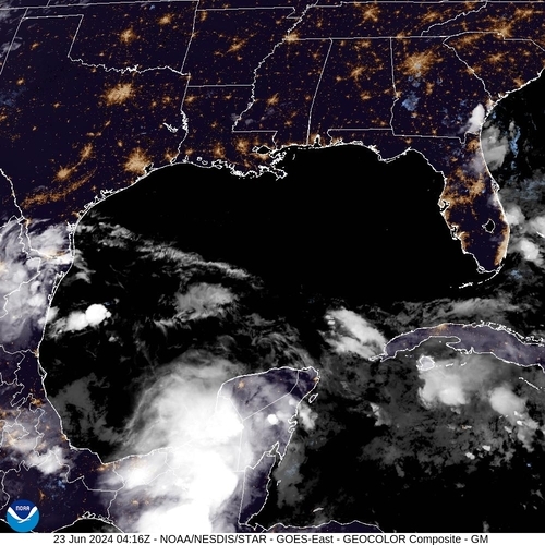 Satellite - Gulf of Mexico - Sun 23 Jun 01:16 EDT