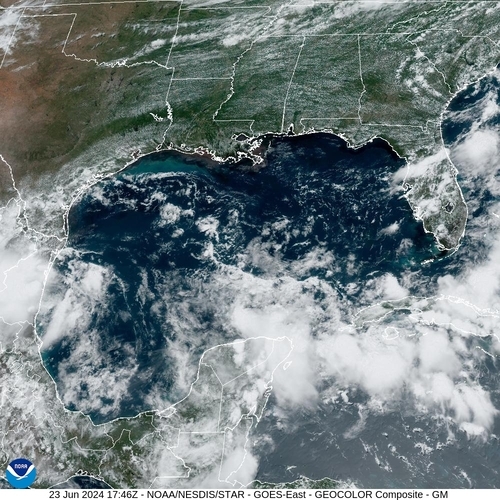 Satellite - Yucatan Strait - Sun 23 Jun 14:46 EDT