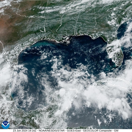 Satellite - Yucatan Strait - Sun 23 Jun 16:16 EDT