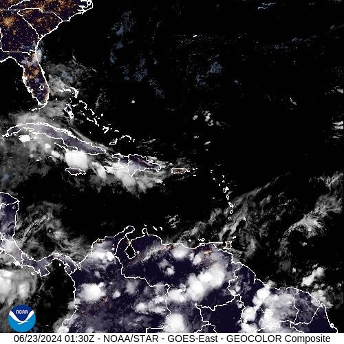 Satellite - Lesser Antilles - Sat 22 Jun 22:30 EDT