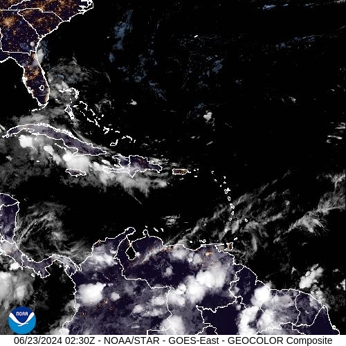 Satellite - Lesser Antilles - Sat 22 Jun 23:30 EDT