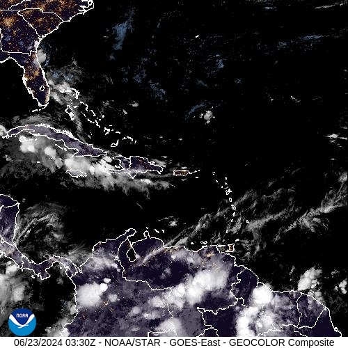 Satellite - Lesser Antilles - Sun 23 Jun 00:30 EDT