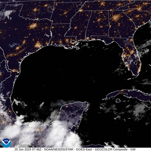 Satellite - Yucatan Strait - Tue 25 Jun 04:46 EDT