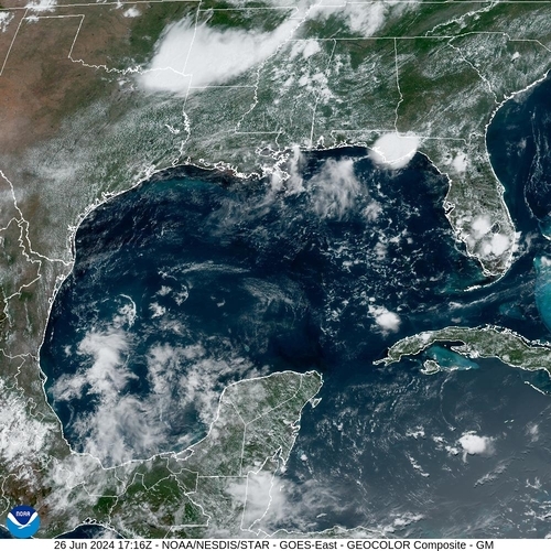 Satellite - Yucatan Strait - Wed 26 Jun 14:16 EDT
