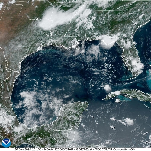 Satellite - Yucatan Strait - Wed 26 Jun 15:16 EDT