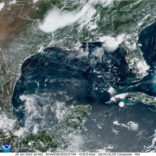Satellite - Gulf of Mexico - Wed 26 Jun 15:46 EDT