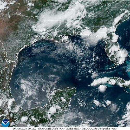 Satellite - Gulf of Honduras - Wed 26 Jun 17:16 EDT