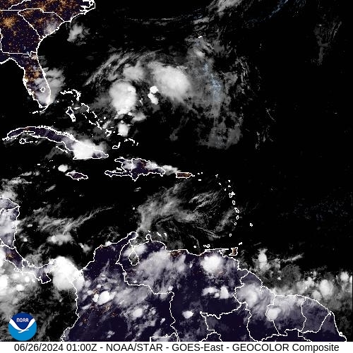 Satellite - Puerto Rico - Tue 25 Jun 22:00 EDT