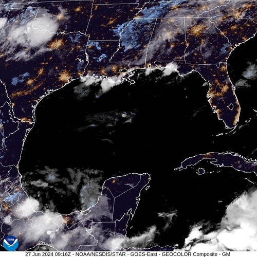 Satellite - Gulf of Mexico - Thu 27 Jun 06:16 EDT