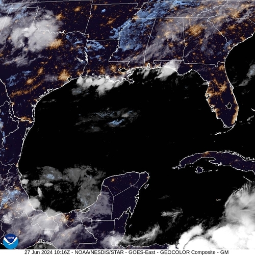 Satellite - Gulf of Honduras - Thu 27 Jun 07:16 EDT