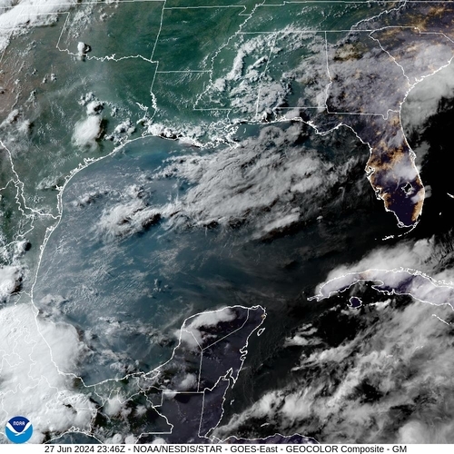 Satellite - Gulf of Mexico - Thu 27 Jun 20:46 EDT
