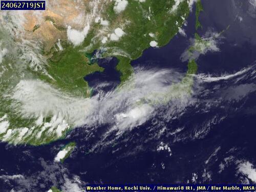 Satellite - East China Sea - Thu 27 Jun 08:00 EDT
