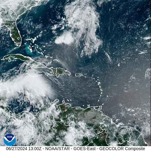 Satellite - Cuba/East - Thu 27 Jun 10:00 EDT