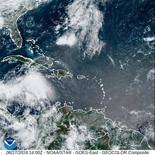 Satellite - Lesser Antilles - Thu 27 Jun 11:00 EDT