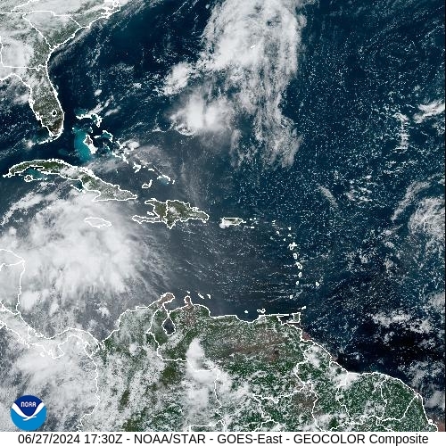 Satellite - Lesser Antilles - Thu 27 Jun 14:30 EDT