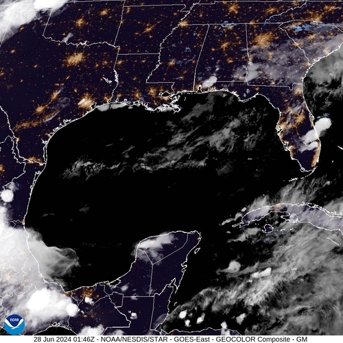 Satellite - Gulf of Mexico - Thu 27 Jun 22:46 EDT
