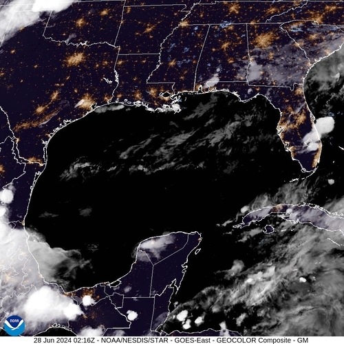 Satellite - Yucatan Strait - Thu 27 Jun 23:16 EDT