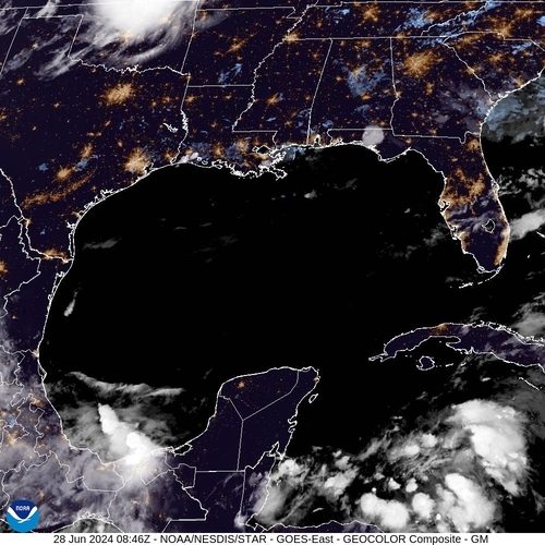 Satellite - Gulf of Mexico - Fri 28 Jun 05:46 EDT