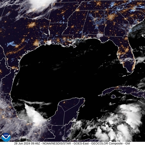 Satellite - Gulf of Mexico - Fri 28 Jun 06:46 EDT